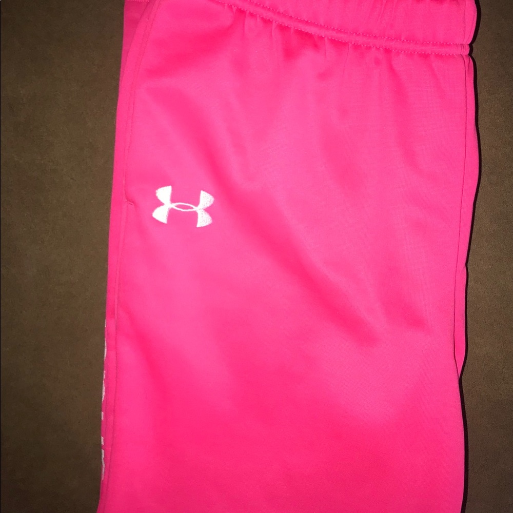 Pink UA sweats youth xl